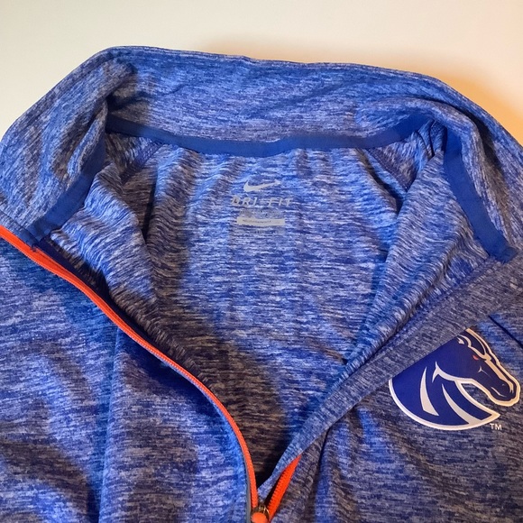 Nike Boise State DryFit 1/4 Zip Athletic Pull Over - Picture 5 of 8